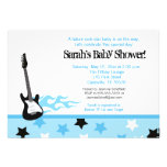 Future Rocker Baby Shower Invitation (Blue) invitations