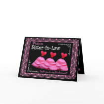 Future Sister-in-Law Bridesmaid Card -Pink Gowns