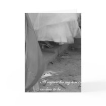 Future Sister-in-Law Bridesmaid Request Card