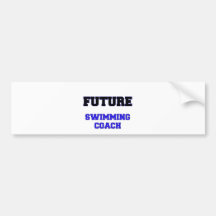 Future Swimming Coach Bumper Stickers