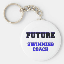 Future Swimming Coach Key Chain