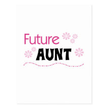 Future tante Tshirts et cadeaux Carte Postale