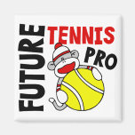 Future Tennis Pro Sock Monkey Refrigerator Magnet
