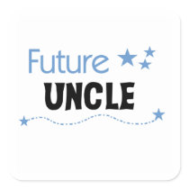 Future Uncle Gifts Square Sticker