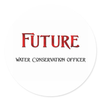 Future Water Conservation Officer Stickers by jobshirt
