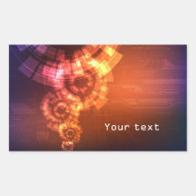 futuristic design sticker