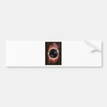 Futuristic globe concept illustration bumper sticker