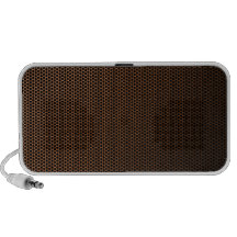Futuristic Honeycomb Metal Mesh Texture Portable Speakers