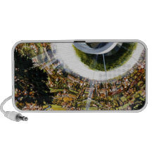 Futuristic Space Station Interior Laptop Speaker