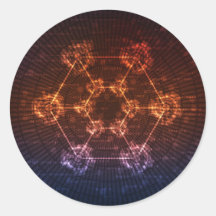 futuristic style sticker