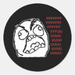 Fuuuu de fuuu de type de rage adhésifs