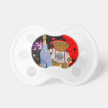 Fuzz and Camilla Pencil Sketch Pacifiers