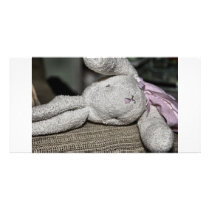 Fuzzy Bunny Photo Greeting Card