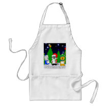 'Fuzzy Carolers' Apron