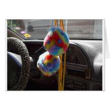 Fuzzy Dice Greeting Cards