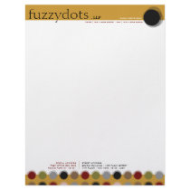 Fuzzy Dots 01 Modern Designer Custom Letterhead