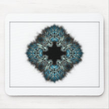 Fuzzy Fractal Art Mouse Pads