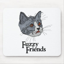 Fuzzy Friends Mouse Pads
