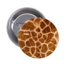 Fuzzy Giraffe Fur Pattern Buttons