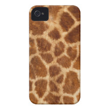 Fuzzy Giraffe Fur Pattern iPhone 4 Cover