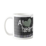 Fuzzy Green Monster with Heart Coffee Mug