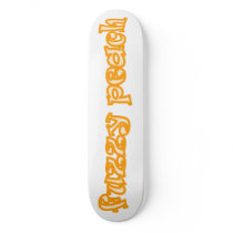 fuzzy peach skate board