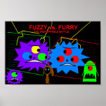 Fuzzy vs. Furry version 2.0 Print