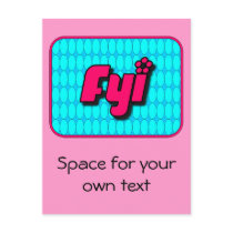 FYI Postcard with copyspace