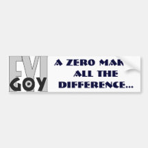 FYI-Project_G0Y, A ZER0 Makes All theDifference... Bumper Sticker