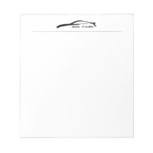 G35 Coupe black silhouette notepads