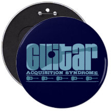 G.A.S. Acoustic Blue Pinback Buttons