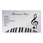 G-Clef & Piano Keyboard Business Card