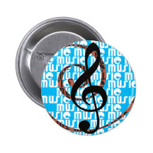 G_clef Pinback Button