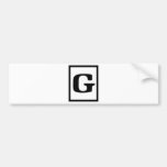 G évalué, système de notation autocollants pour voiture