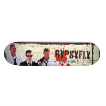 g-fly silver or lead skateboard