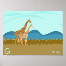G for giraffe Poster