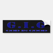 G.I.G BUMPER STICKER