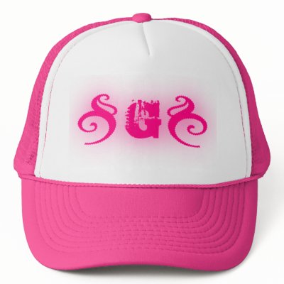 G in Pink Mesh Hat by frenchie26