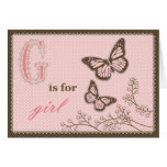 G is for Girl Card