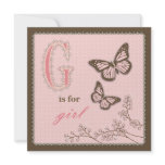 G is for Girl Invitation Square