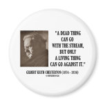 G.K. Chesterton Dead Thing Stream Living Thing