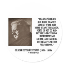G.K. Chesterton Imagination Insanity Creative