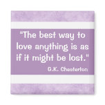 G.K Chesterton Quote Magnet