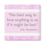 G.K Chesterton Quote Magnets