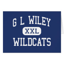 G L Wiley Wildcats Middle Leander Texas Greeting Cards