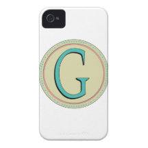 G MONOGRAM LETTER iPhone 4 COVERS