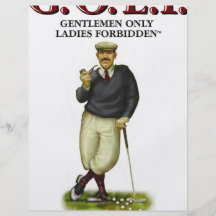 G.O.L.F. GENTLEMEN ONLY LADIES FORBIDDEN FLYERS