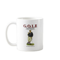 G.O.L.F. GENTLEMEN ONLY LADIES FORBIDDEN MUG