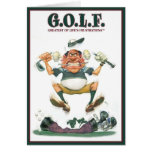 G.O.L.F. GREATEST OF LIFE'S FRUSTRATIONS GREETING CARDS