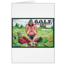 G.O.L.F. GREATEST OF LIFE'S FRUSTRATIONS GREETING CARDS